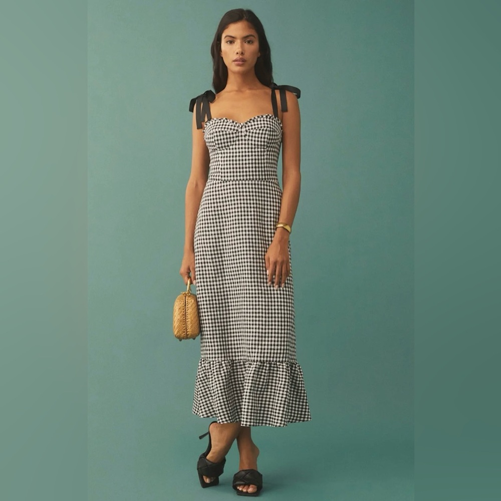 NWOT Reformation Vale Linen Dress